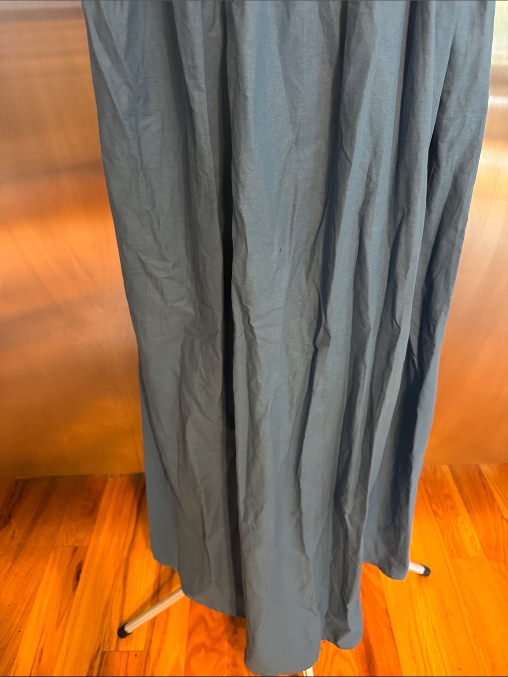 Blue Maxi Dress with Embroidered Fish Bust - Picture 7 of 15